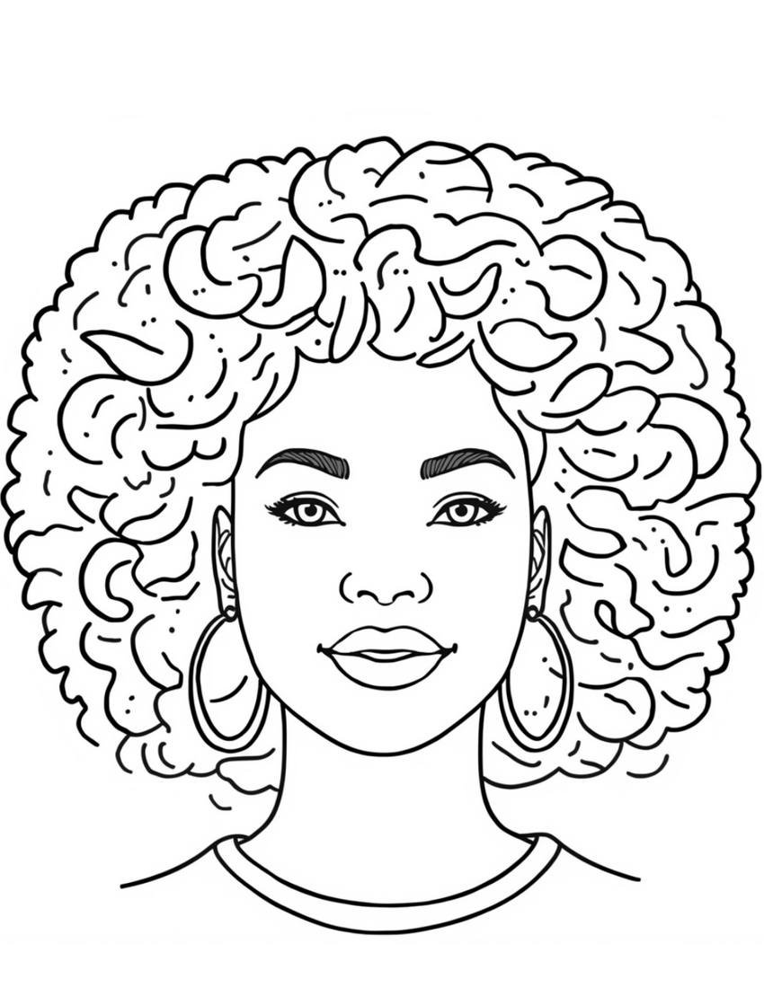 Inside page from You Are Beautiful Coloring Book