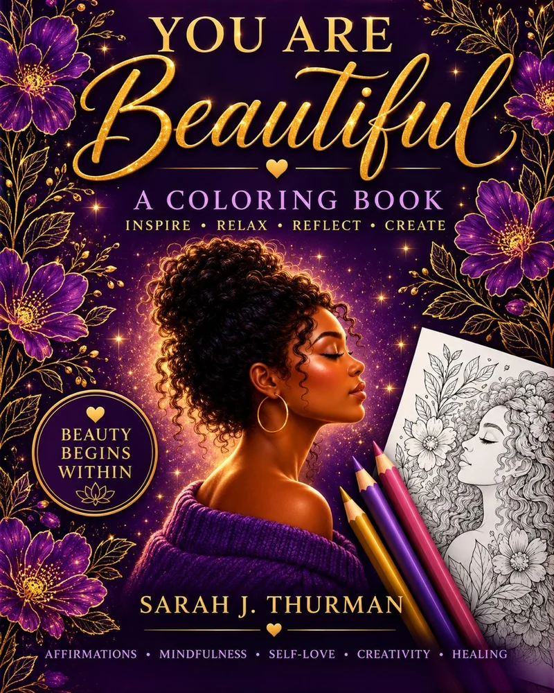Cover of You Are Beautiful Coloring Book by Sarah J. Thurman